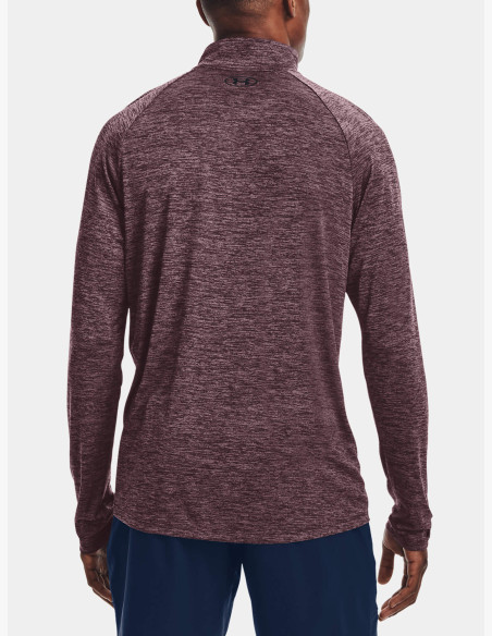 T-shirt Under Armour UA Tech 2.0 1/2 Zip Ash Plum