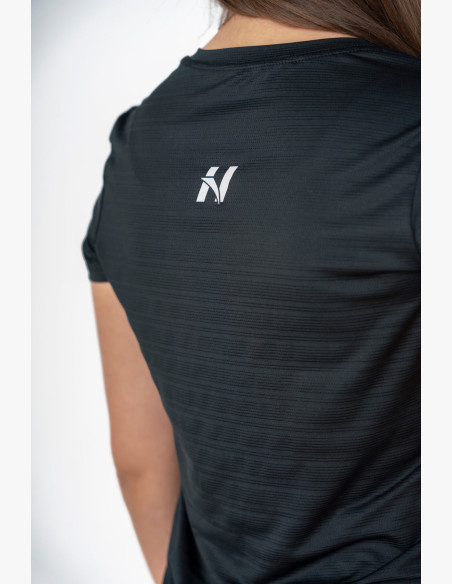 NEBBIA FIT Activewear T-shirt "Airy" with reflective logo black