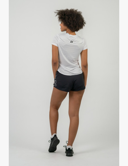 NEBBIA FIT Activewear T-shirt "Airy" with reflective logo white