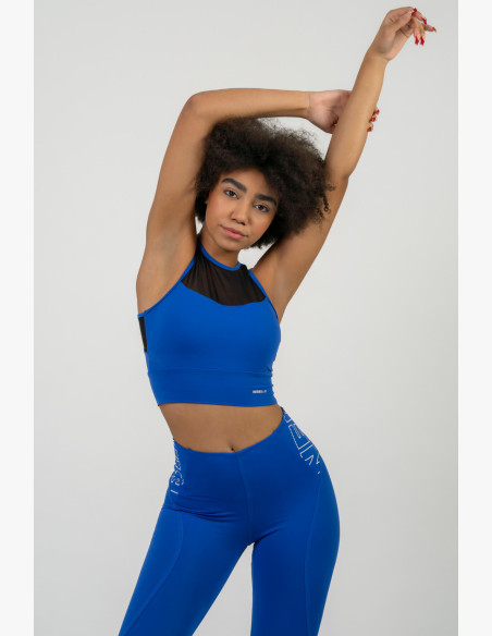 NEBBIA FIT Activewear padded sports bra blue