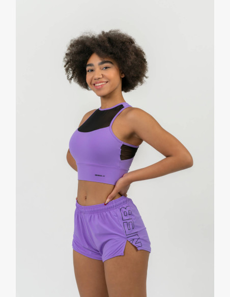 NEBBIA FIT Activewear padded sports bra lilac