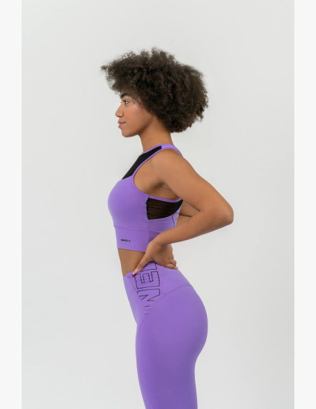 NEBBIA FIT Activewear padded sports bra lilac