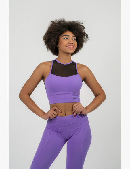 NEBBIA FIT Activewear padded sports bra lilac