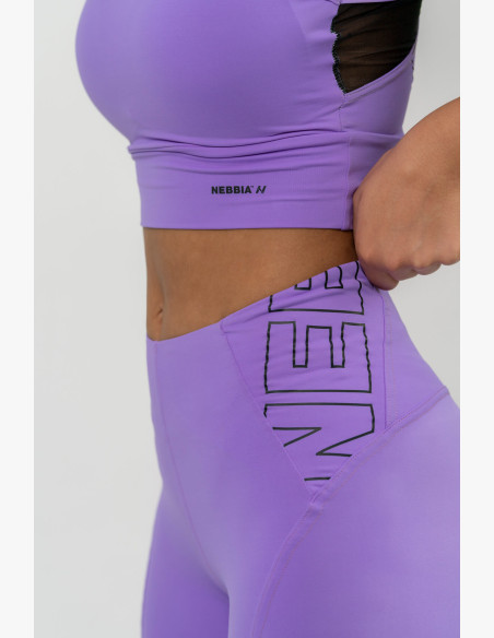 NEBBIA FIT Activewear padded sports bra lilac