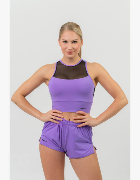 NEBBIA FIT Activewear padded sports bra lilac