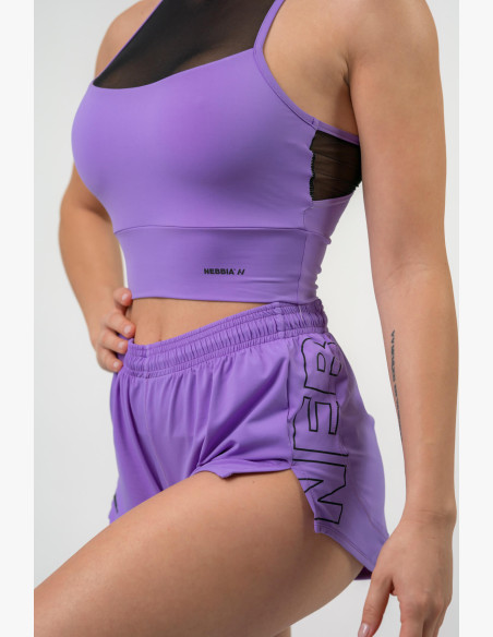 NEBBIA FIT Activewear padded sports bra lilac