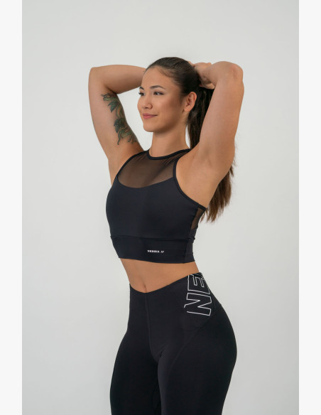 NEBBIA FIT Activewear padded sports bra black