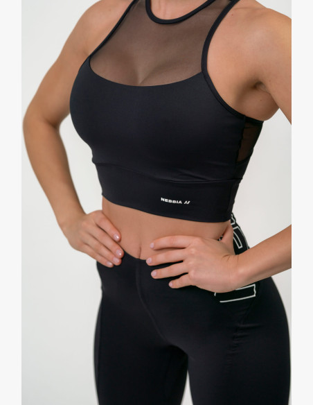 NEBBIA FIT Activewear padded sports bra black