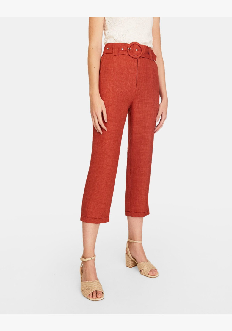 Rustic straight-fit trousers Stradivarius