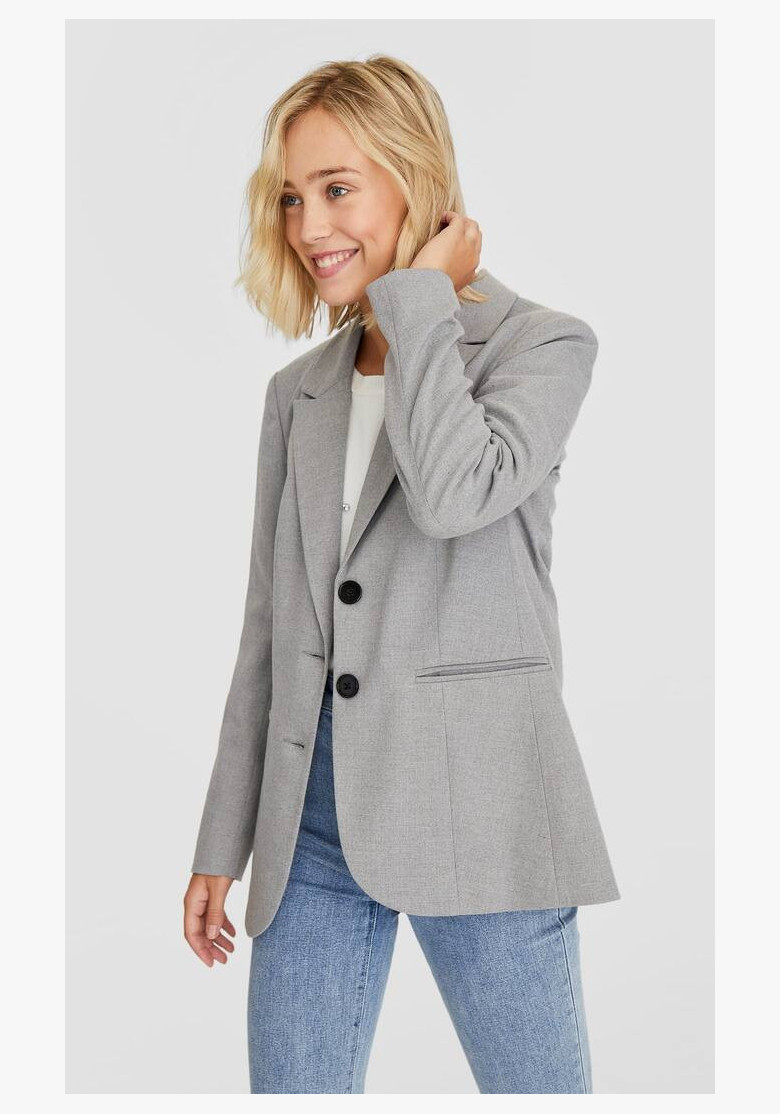 Simple button-up blazer Stradivarius