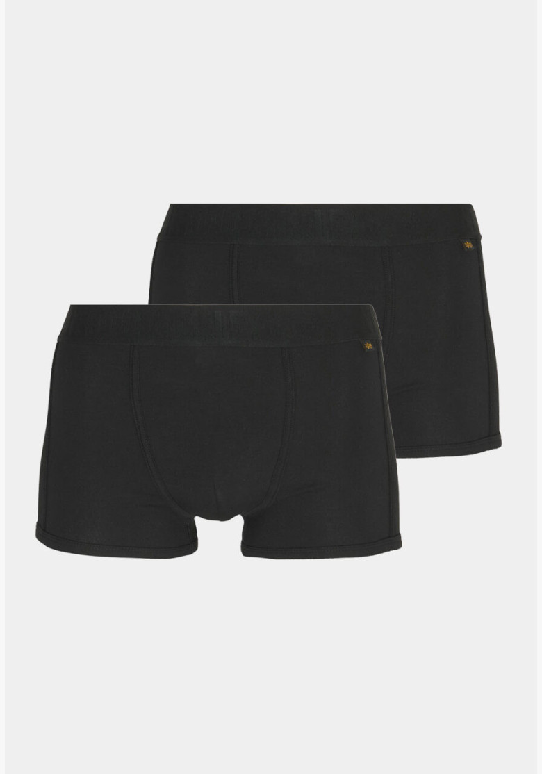 Boxerky Alpha Industries Al Tape Underwear 2 Pack all black