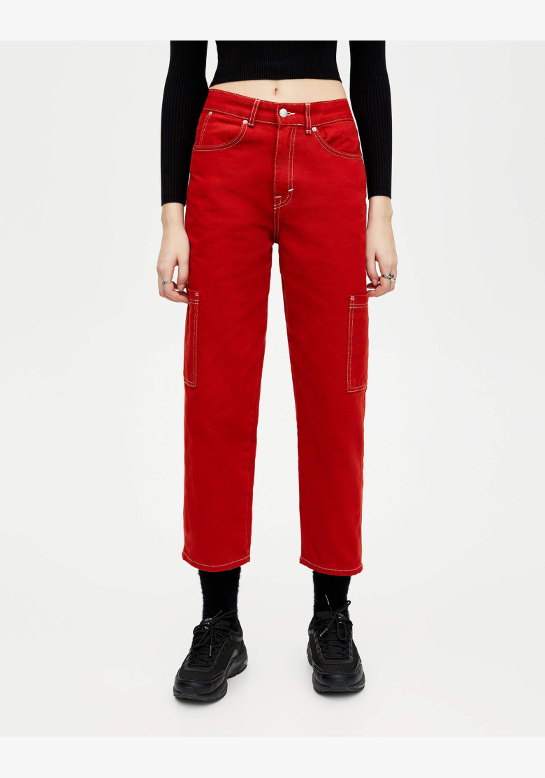 High waist carpenter jeans Pull & Bear