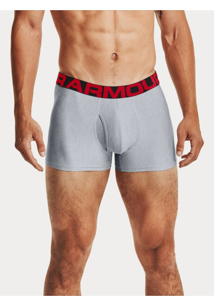 Boxerky Under Armour UA Tech 3in 2 Pack Gray