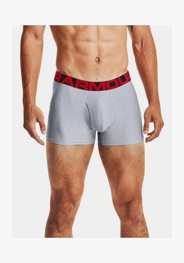 Boxerky Under Armour UA Tech 3in 2 Pack Gray