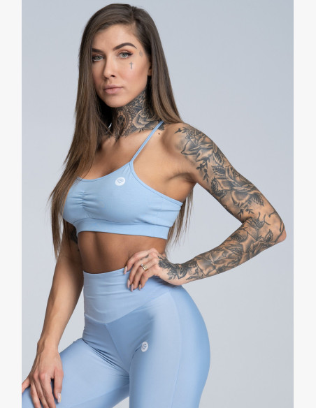 Sports bra without padding Simply Dream Blue - Gym Glamour