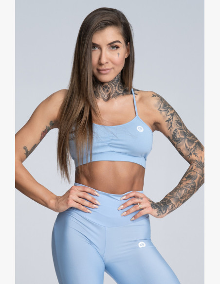 Sports bra without padding Simply Dream Blue - Gym Glamour