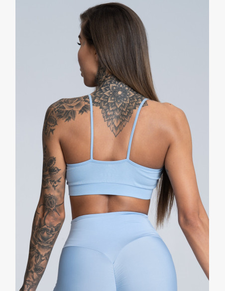 Sports bra without padding Simply Dream Blue - Gym Glamour