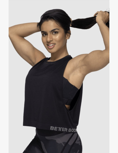 Better Bodies Rockaway Seamless Black Tank Top