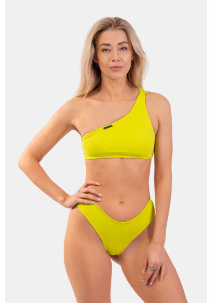 NEBBIA Bandeau Bikini plavky na jedno rameno (vrchný diel) zelená