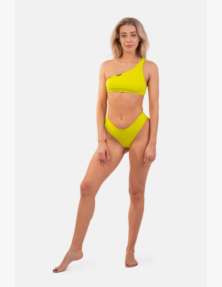 NEBBIA Bandeau Bikini one shoulder swimsuit (top) green