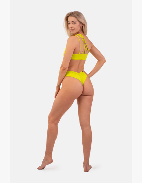 NEBBIA Bandeau Bikini one shoulder swimsuit (top) green