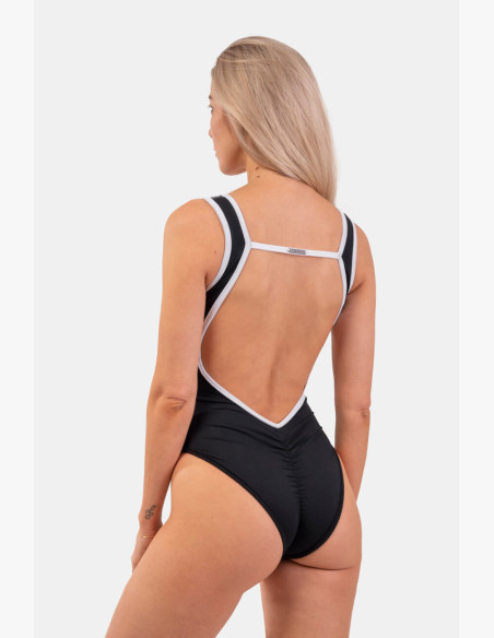 NEBBIA All black swimsuit French style black