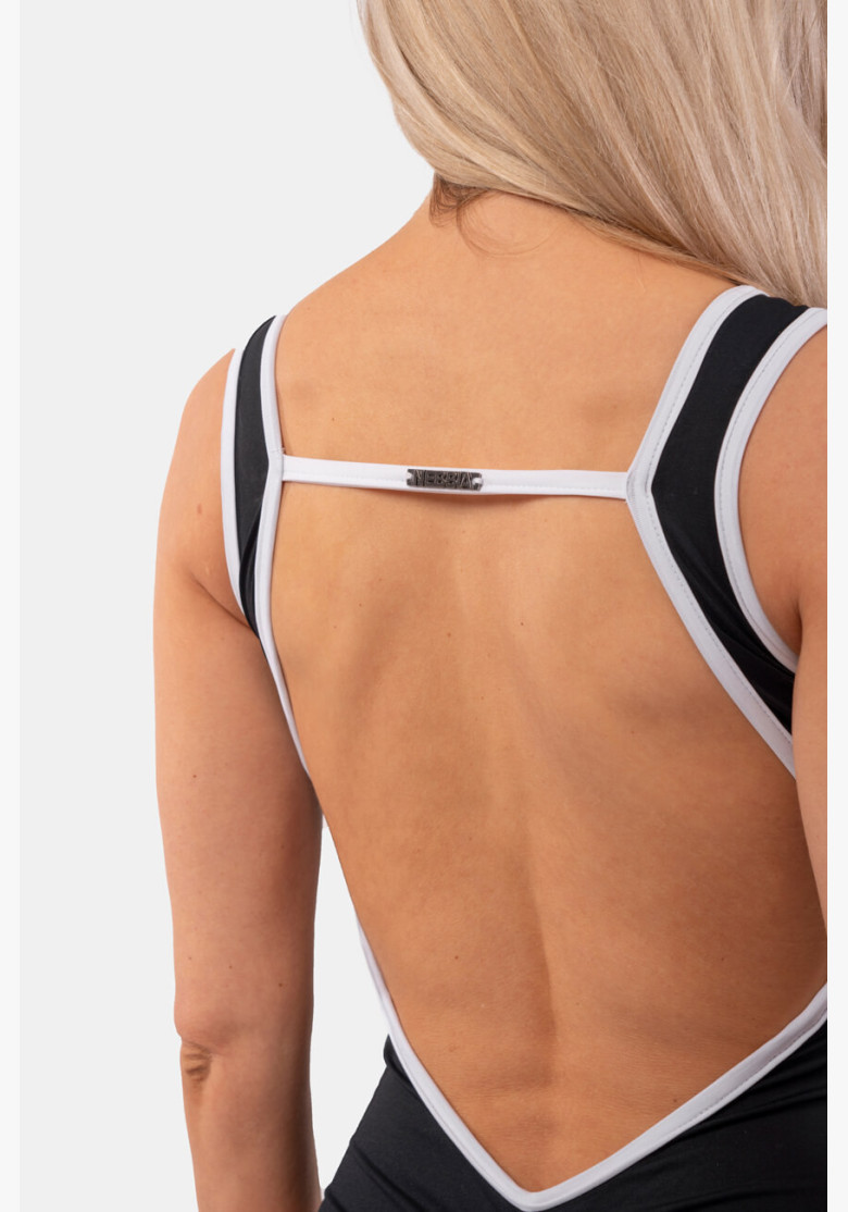 NEBBIA All black swimsuit French... NEBBIA All black swimsuit French...