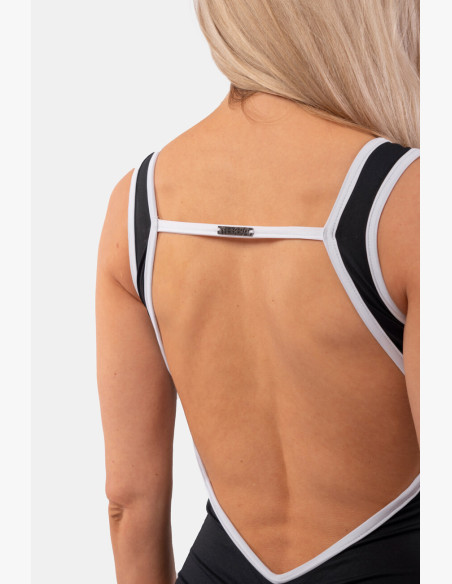 NEBBIA All black swimsuit French style black