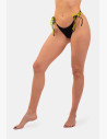 Neon bikini spodný diel ti ponúkajú zaväzovanie vytvorené z dvoch farebných šnúrok po stranách, vďaka čomu oživia tvoj plavkový look a zažiariš.
