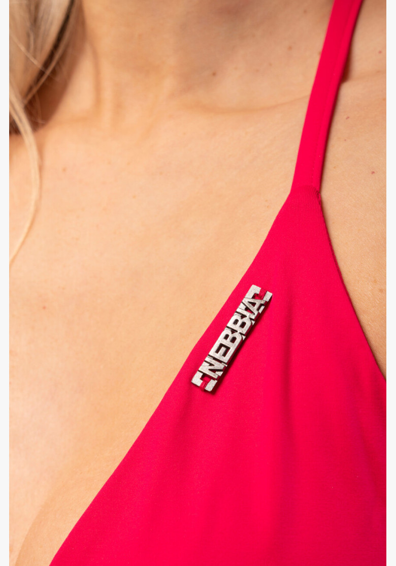NEBBIA Triangle bikini Classic (top) red NEBBIA Triangle bikini Classic (top) red