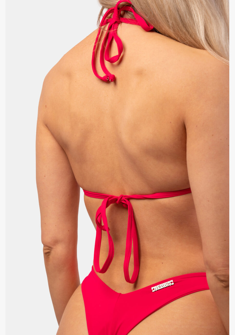 NEBBIA Triangle bikini Classic (top) red NEBBIA Triangle bikini Classic (top) red