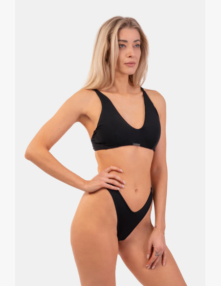 NEBBIA Triangle Bralette swimsuit with padding (top) black