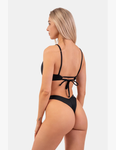 NEBBIA Triangle Bralette swimsuit with padding (top) black