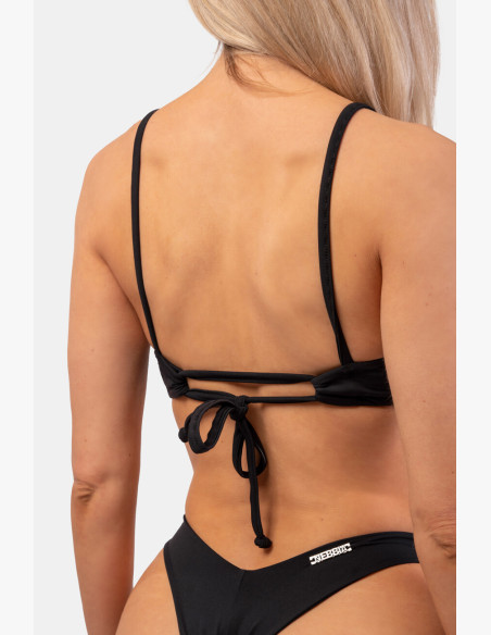 NEBBIA Triangle Bralette swimsuit with padding (top) black
