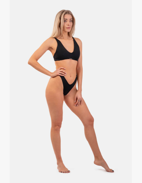 NEBBIA Triangle Bralette swimsuit with padding (top) black