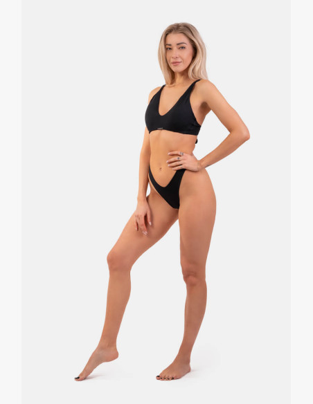 NEBBIA Triangle Bralette swimsuit with padding (top) black