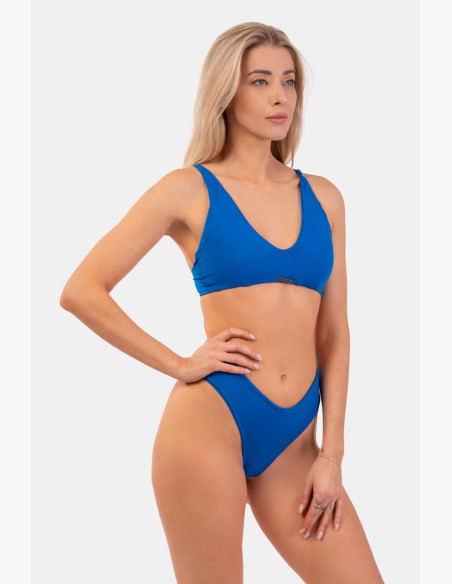 NEBBIA Triangle Bralette swimsuit with padding (top) blue