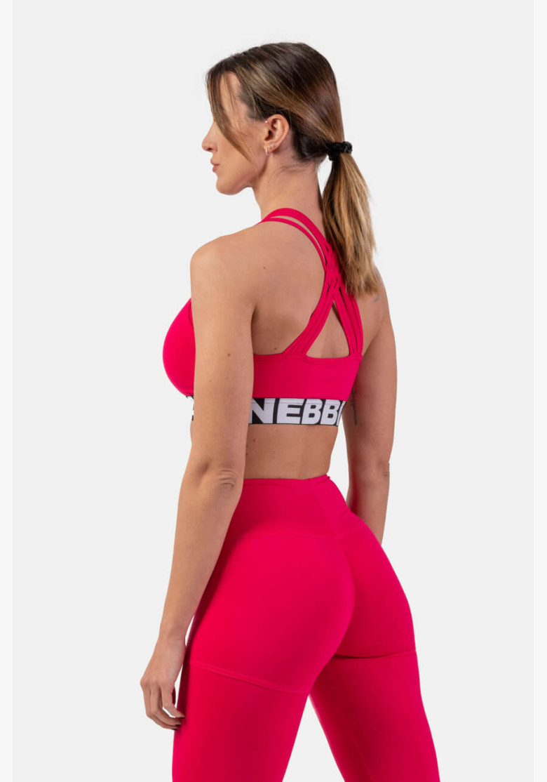 NEBBIA Sports bra with cross back cut...