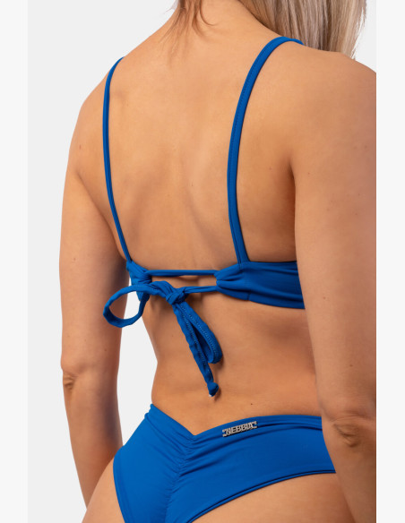 NEBBIA Triangle Bralette swimsuit with padding (top) blue