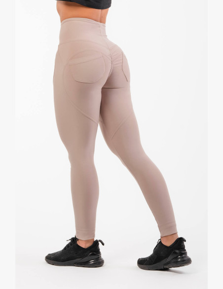 NEBBIA Lifting Effect Bubble Butt High Waist Leggings Beige