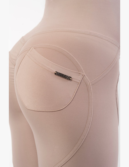 NEBBIA Lifting Effect Bubble Butt High Waist Leggings Beige