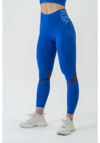 NEBBIA FIT Activewear legíny s vysokým pásom modrá