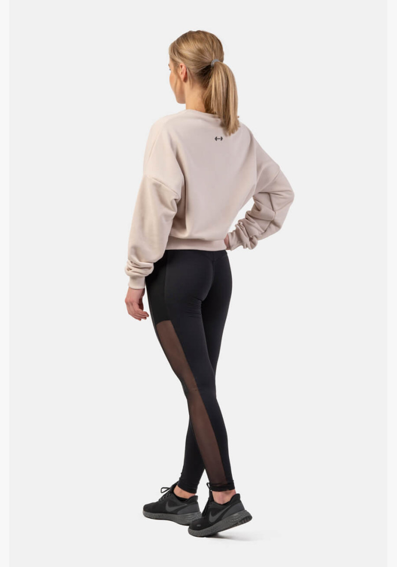 NEBBIA Black "Breathe" leggings with... NEBBIA Black "Breathe" leggings with...