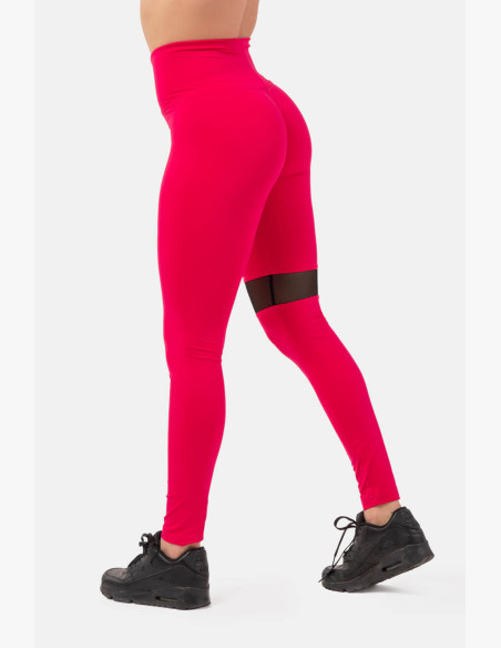NEBBIA Sporty Leggings with high waist and side pocket pink