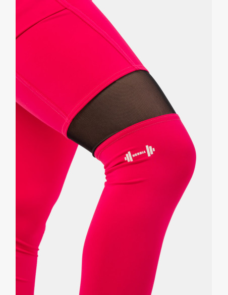 NEBBIA Sporty Leggings with high waist and side pocket pink