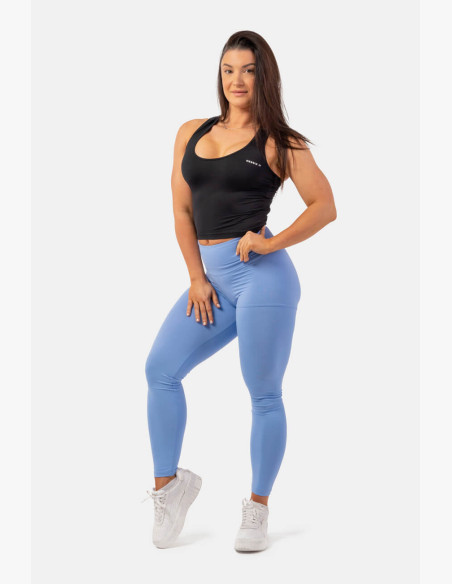 NEBBIA Active leggings with high waist and side pocket blue