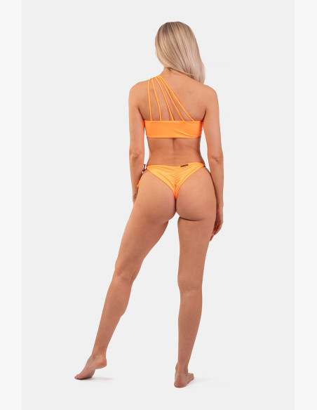 NEBBIA Bandeau Bikini Swimsuit One Shoulder (Top) Orange