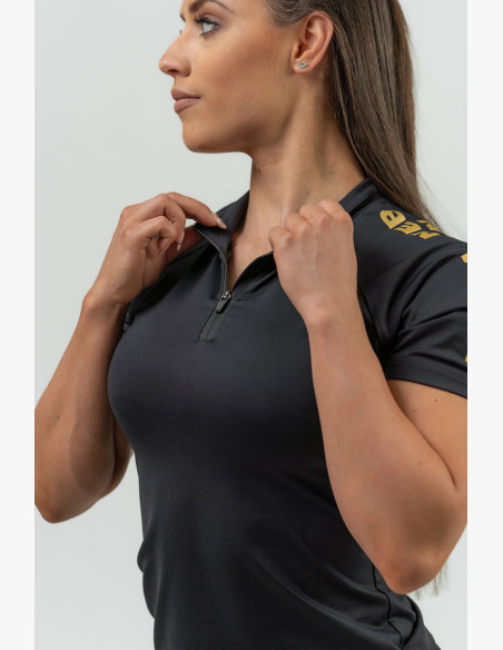 NEBBIA Women's functional T-shirt NEBBIA INTENSE Ultimate gold