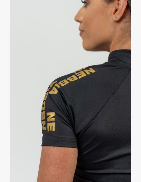 NEBBIA Women's functional T-shirt NEBBIA INTENSE Ultimate gold