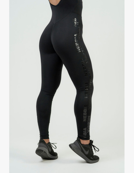 NEBBIA Women's sports jumpsuit NEBBIA INTENSE Focus black